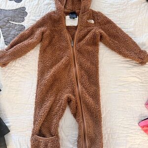 The North Face Brown Fleece Kids Footie